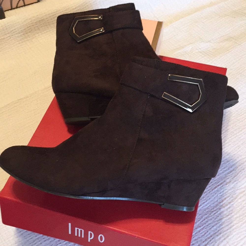 IMPO BROWN ANKLE BOOTS SZ 8M